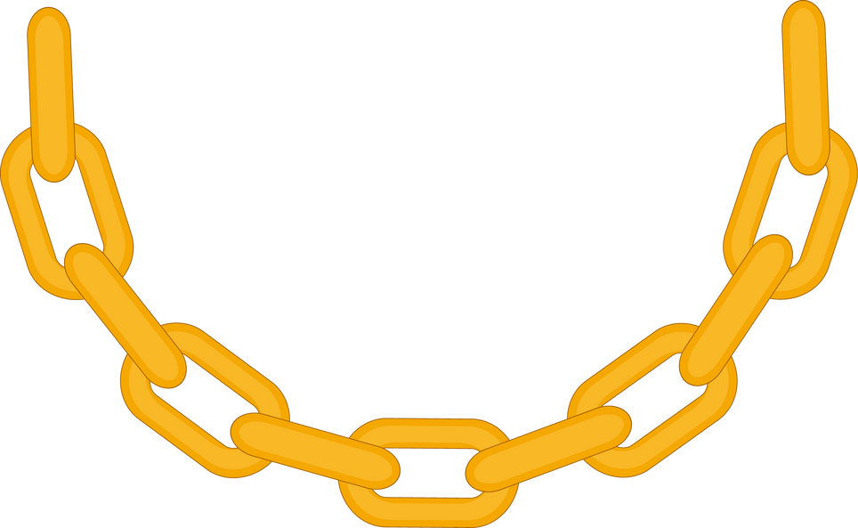 golden chain jewelry icon